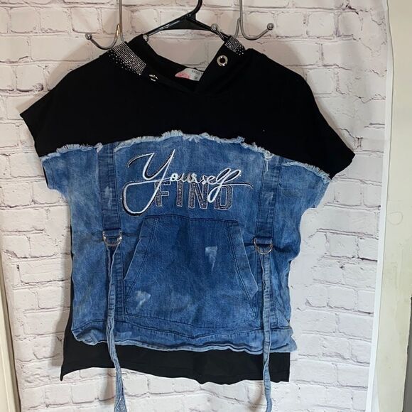 Signet Blue Jean Top   - Picture 1 of 4